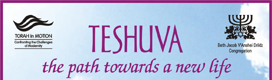 TESHUVA the path towards a new life